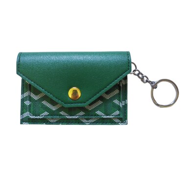 Birth Control Pill Case Wallet PU Leather Medicine Holder Envelope Arrow Print (Green)