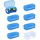 8PCS Pill Case Organizer Pocket Small Pill Holder, Daily AM &amp; PM containers, Medicine Holder, Ideal for Medication, Vitamin, Supplement, Perfect for Travel, Ideal for Purse (Blue)