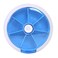 INVODA Rotating Weekly Pill Dispenser 7 Day 3 Times Medicine Pill Planner with 7 Compartments (Blue)