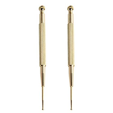 ULTECHNOVO Copper Ear Body Point Probes Spring Loaded Retractable Acupuncture Pens 2pcs