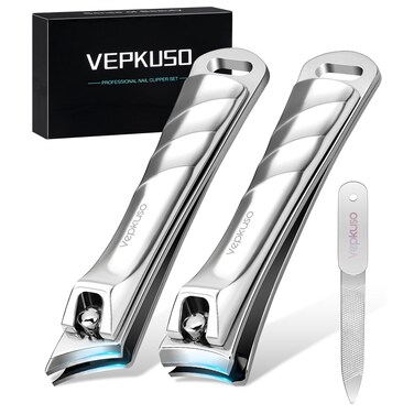 German Nail Clippers for Thick Ingrown Nail for Men, Heavy Duty Large Toenail Clippers for Thick Nails for Seniors, Super Sharp Ingrown Toe Nail Clippers with Long Handle