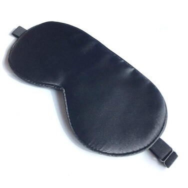Sleep Mask, Silk Eye Mask for Sleeping with Adjustable Strap, Satin Blackout Sleeping Eye Mask for Men&amp;Women, Comfortable Blindfold Eyeshade for Night Sleep(Black)