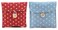 2 Pcs 1 Red and 1 Blue Sanitary Napkins Bag Menstrual Cup Pouch Nursing Pad Holder Cute Polka Dot Cotton 4.7x4.7 inch Washable Organizer Storage
