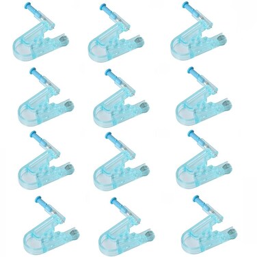 Pimoys 12pcs Painless Ear Piercing Gun Disposable Safety Asepsis Piercing Tool Kit with Ear Studs