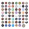 Justinstones Assorted Gemstone Orb 20mm Rocks Crystal Healing Polished Stone Sphere Ball Mineral Collection Kit (Pack of 24)