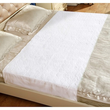Washable Incontinence Bed Protector Pads - Reusable Waterproof Mattress Protector Pads with Tuckable Sides for Adult, Child, or Pet(Available on Both Sides with Tucks) (34 x 52 Inches)