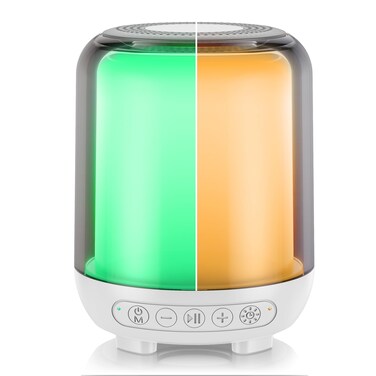 Green Light Therapy Lamp for Migraine Relief and Anxiety Alleviation   Wireless Speaker with Soothing White Noise for Sleep   Dual-Mode Light   Sound Therapy