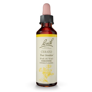 Bach Original Flower Remedies, Cerato - Trust Intuition - Natural Homeopathic Flower Essence for Emotional Balance - Vegan, Gluten Free, Sugar Free - 20mL Dropper