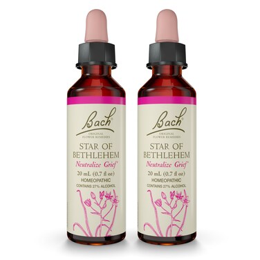 Bach Original Flower Remedies, Star of Bethlehem - 20mL Dropper, Pack of 2 - Neutralize Grief - Natural Homeopathic Flower Essence for Emotional Balance - Vegan, Gluten Free, Sugar Free