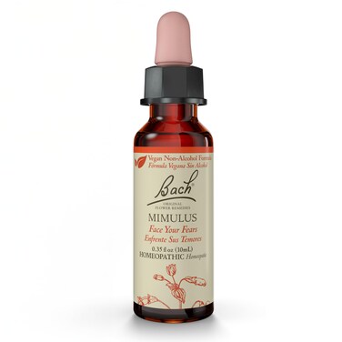 Bach Original Flower Remedies, Mimulus (Non-Alcohol Formula) - Face Your Fears - Natural Homeopathic Flower Essence for Emotional Balance - Vegan, Gluten Free, Sugar Free - 10mL Dropper