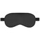 Silk Sleep Mask, Adjustable Soft Eye Cover for Comfortable Sleep &amp; Naps, Pressure-Free, Machine Washable - Black