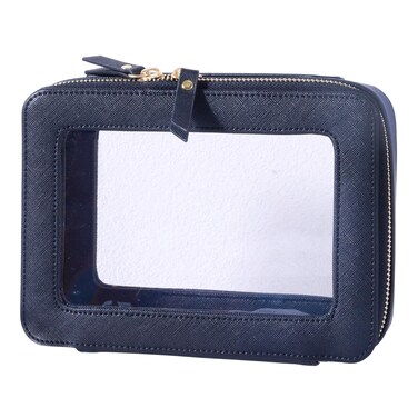 SANHECUN Toiletry bag waterproof cosmetic organizer with handle lagre opening for travelling