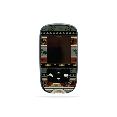 MightySkins Skin Compatible with Accu-Chek Guide - Cabin Stripes   Protective, Durable, and Unique Vinyl Decal wrap Cover   Easy to Apply, Remove, and Change Styles   Made in The USA