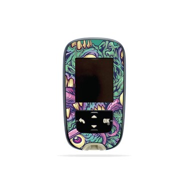 MightySkins Skin Compatible with Accu-Chek Guide - Eyes and Teeth   Protective, Durable, and Unique Vinyl Decal wrap Cover   Easy to Apply, Remove, and Change Styles   Made in The USA
