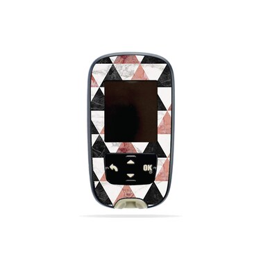 MightySkins Skin Compatible with Accu-Chek Guide - Marble Pyramids   Protective, Durable, and Unique Vinyl Decal wrap Cover   Easy to Apply, Remove, and Change Styles   Made in The USA