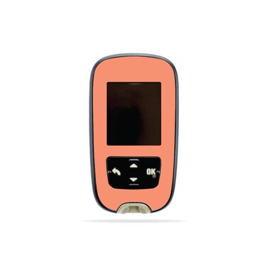 MightySkins Skin Compatible with Accu-Chek Guide - Solid Peach   Protective, Durable, and Unique Vinyl Decal wrap Cover   Easy to Apply, Remove, and Change Styles   Made in The USA