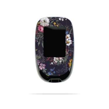 MightySkins Skin Compatible with Accu-Chek Nano - Midnight Blossom   Protective, Durable, and Unique Vinyl Decal wrap Cover   Easy to Apply, Remove, and Change Styles   Made in The USA