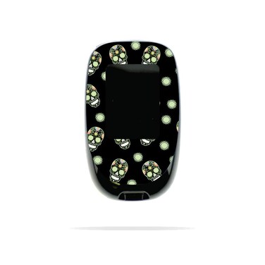 MightySkins Skin Compatible with Accu-Chek Nano - Nighttime Skulls   Protective, Durable, and Unique Vinyl Decal wrap Cover   Easy to Apply, Remove, and Change Styles   Made in The USA