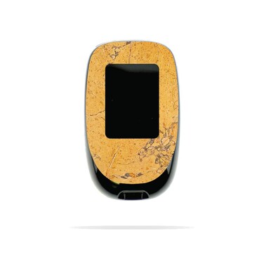 MightySkins Skin Compatible with Accu-Chek Nano - Saffron Marble   Protective, Durable, and Unique Vinyl Decal wrap Cover   Easy to Apply, Remove, and Change Styles   Made in The USA