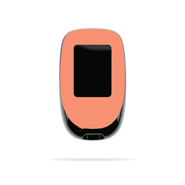 MightySkins Skin Compatible with Accu-Chek Nano - Solid Peach   Protective, Durable, and Unique Vinyl Decal wrap Cover   Easy to Apply, Remove, and Change Styles   Made in The USA