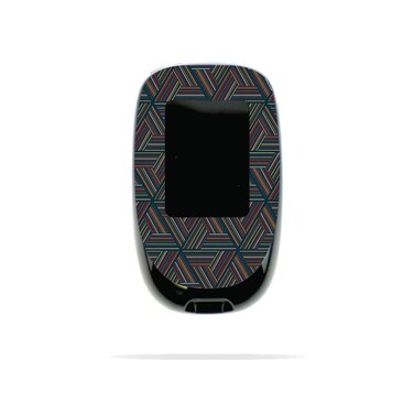 MightySkins Skin Compatible with Accu-Chek Nano - Triangle Stripes   Protective, Durable, and Unique Vinyl Decal wrap Cover   Easy to Apply, Remove, and Change Styles   Made in The USA