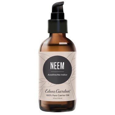 Edens Garden Neem Carrier Oil- 100% Pure Premium Cold Pressed &amp; Hexane Free, Natural Moisturizer For Face, Skin, Healthy Hair, Scalp &amp; Nail Care- For Diluting Essential Oils &amp; Massage 118 ml (4 fl oz)