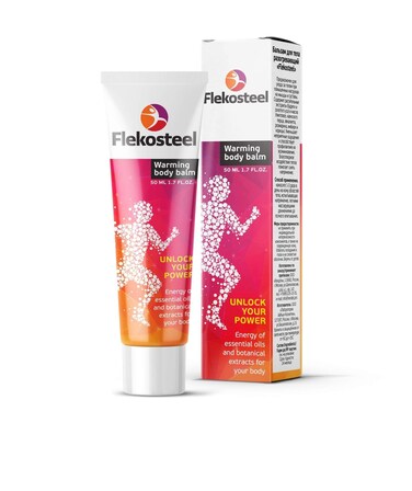 10 TUBE Flekosteel warming body balm 10 x (1.7 oz/ 50ml). Original from Russia with Hologram. Fresh Stock