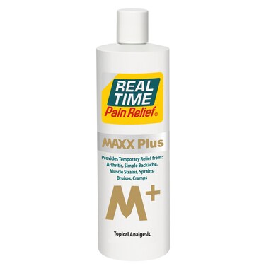 Real Time Pain Relief MAXX Plus - 12oz Bottle   Intensive Formula with 19 Natural Ingredients Including Hemp Seed Oil   Fast-Acting Relief for Muscle Pain, Arthritis, Backaches, and More