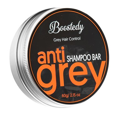 Anti Grey Hair Shampoo Bar - Conceals Grey Hair &amp; Darkens Naturally - Reverse Gray Hair, Natural Moisturizing &amp; Extra Strength Scalp Revitalizer - Solid Shampoo for Shiny, Healthy Hair, 2.15 Oz