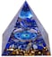 Yin Yang Healing Crystal Orgonite Pyramid - Tai Chi with Lapis Lazuli Ball - Taiji Reiki Chakra Meditation Desktop Paperweights Decor