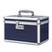 Lockable Medication Box with Portable Storage Case, 12.2 x 7.2 x 7.6 Inch, Childproof Medicine Organizer with Combination Lock, Locking Box for Money, Documents &amp; Meds (Blue/Medium)