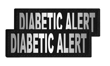 Dogline Diabetic Alert Removable Patches, X-Small
