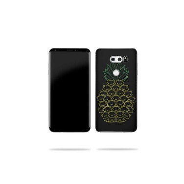 MightySkins Skin Compatible with LG V30 - Cat Pineapple   Protective, Durable, and Unique Vinyl Decal wrap Cover   Easy to Apply, Remove, and Change Styles   Made in The USA