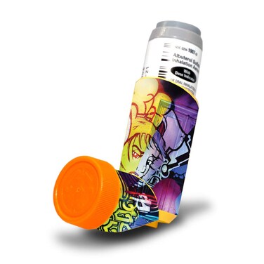 MightySkins Skin for Proventil HFA Asthma Inhaler - Mixtape   Protective, Durable, and Unique Vinyl Decal wrap Cover   Easy to Apply, Remove, and Change Styles   Made in The USA