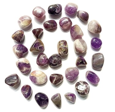 Amethyst Tumbled Stone 100 Grams Attractive Genuine A Grade Approx.75"to 1 Inch