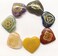 Jet Chakra Stone Set Heart Shape Healing Chakra Balancing Palm Stone Massage Reiki Spiritual Strength Thumb Stone