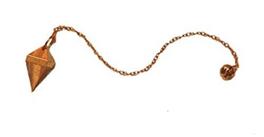 Jet Double Point Copper Metal Pendulum Healing Dowsing Reiki Recovery Answers Prediction Fortune Destiny