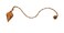 Jet Double Point Copper Metal Pendulum Healing Dowsing Reiki Recovery Answers Prediction Fortune Destiny