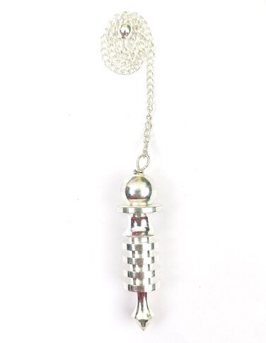 4 Isis Silver Plated Chain Pendulum Dowsing Healing Chakra Balancing Wicca Cleanse Energy.