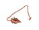 Jet Brilliant Twisted Copper Pendulum Vortex Spiral Pendulum Booklet Jet International Crystal Therapy