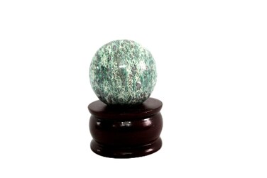 Jet Ruby Fuchsite Fuschite 45-50 mm Ball Sphere Gemstone Hand Carved Crystal Altar Healing Devotional Focus Spiritual Chakra Cleansing Metaphysical