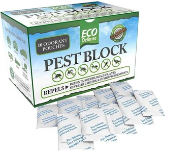 Eco Defense Pest Control Pouches - All Natural - Repels Rodents, Silverfish, Spiders, Roaches, Ants, Moths, Squirrels, &amp; Other Pests