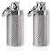 Keychain Pill Holder (2 Pack), Titanium Minsize Waterproof Pill Container/Case for Purse or Pocket, Portable Small Pill Box Organizer Pill Fob Medicine for Outdoor Travel Camping
