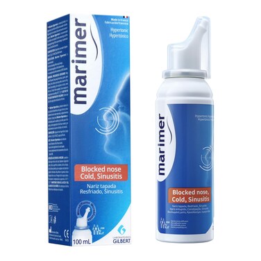 Hypertonic Saline Nasal Spray All Natural Seawater,Sinus Rinse &amp; Sinus Allergy Symptom Reliever 3.38 FL OZ (100 mL)