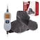Ambershine 19''x24'' Weighted Neck &amp; Shoulder Heating Pad, 2.5lbs with 12 Temperature Settings&amp; 4 Auto-Off Timers, Pain Relief for Neck/Shoulder/Back, Christmas Gifts for Women Men Mom Dad (Gray)