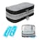 YOUSHARES Insulin Cooler Travel Case, Double Layer Handy Medication Insulated Diabetic Carrying Cooling Bag for Insulin Pen, Glucose Meter and Diabetic Supplies with 2 Cooler Ice Pack (Grey)