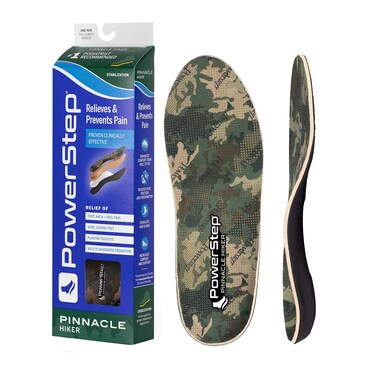 Powerstep Insoles, Pinnacle Hiker, Arch Support Hiking Boot Insole, Maximum Arch Support Orthotic For Women and Men