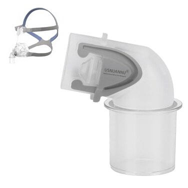 Replacement Elbow Connector for ResMed Mirage FX, Mirage FX Elbow, Replacement Elbow Connector Assembly Accessory Fit for Mirage FX Nasal Guard. (2 pcs Translucent)