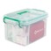 1 Pack Clear Plastic Family First Aid Box, Emergency Medical Storage Box Kit