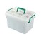 1 Pack Plastic Family First Aid Box, Empty Medication Box, White